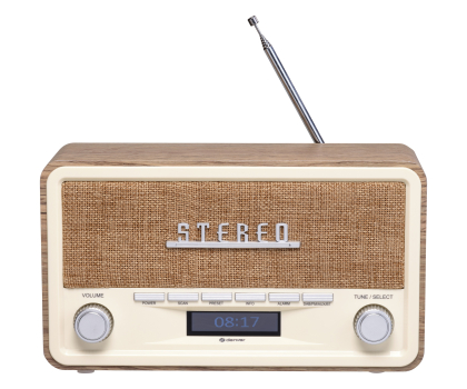 Radio i budzik Denver Radio retro DAB+/FM Denver DAB-18 ligh wood